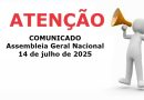 Assembleia Geral Nacional de 14/07/2025: CEN divulga as justificativas dos indicativos e a proposta de alterações estatutárias.