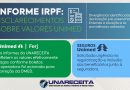 Informe sobre as Declarações de Imposto de Renda da Pessoa Física (IRPF) fornecidas pela UNARECEITA